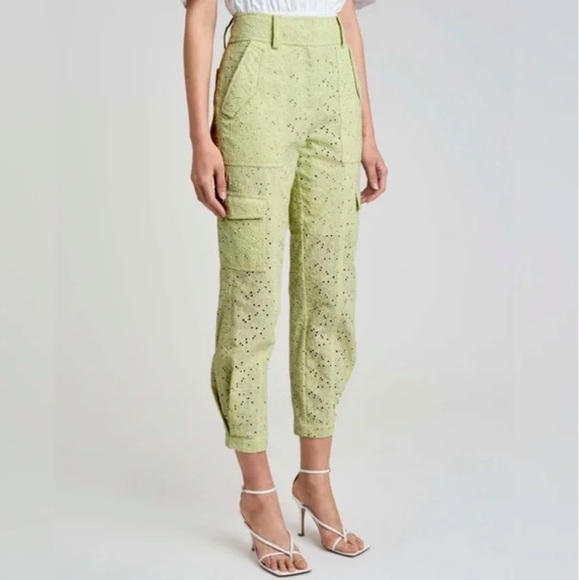 NWOT Derek Lam 10 Crosby Mila Utility Pant in White - Picture 2 of 11